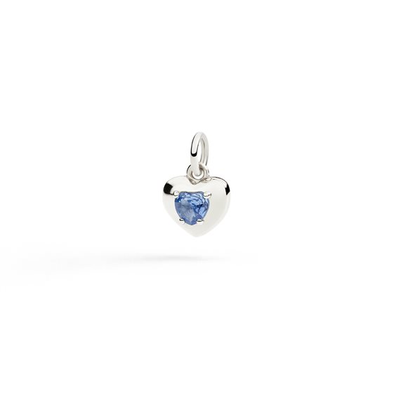 Charm Dodo Donna Cuore in Argento Zaffiro sintetico DMC6009-HEART-SZAAG - DMC6009-HEART-SZAAG